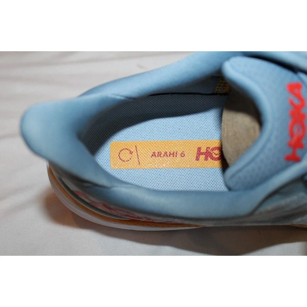 Hoka One Arahi 6 Men's Running Sneakers Blue Red‎ Orange
